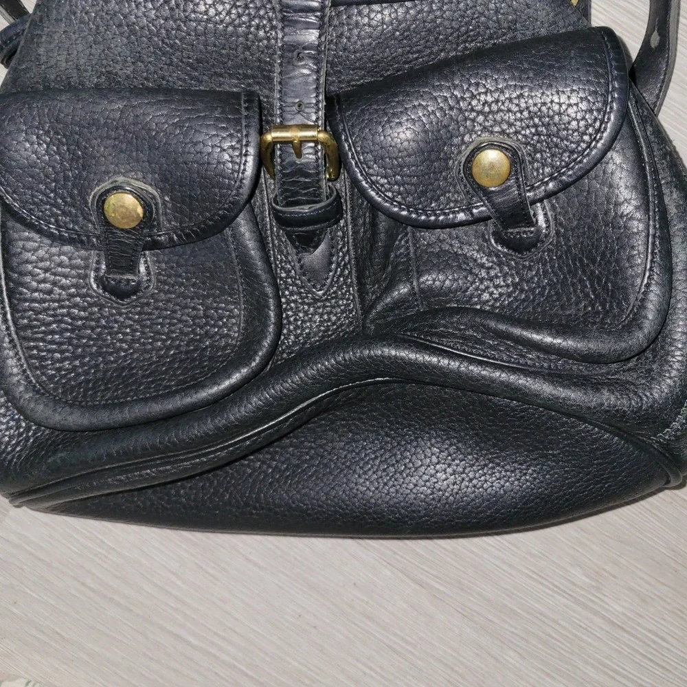 Dooney Bourke all weather vintage 80s Leather Backpack‎ Classic Duck Logo USA
